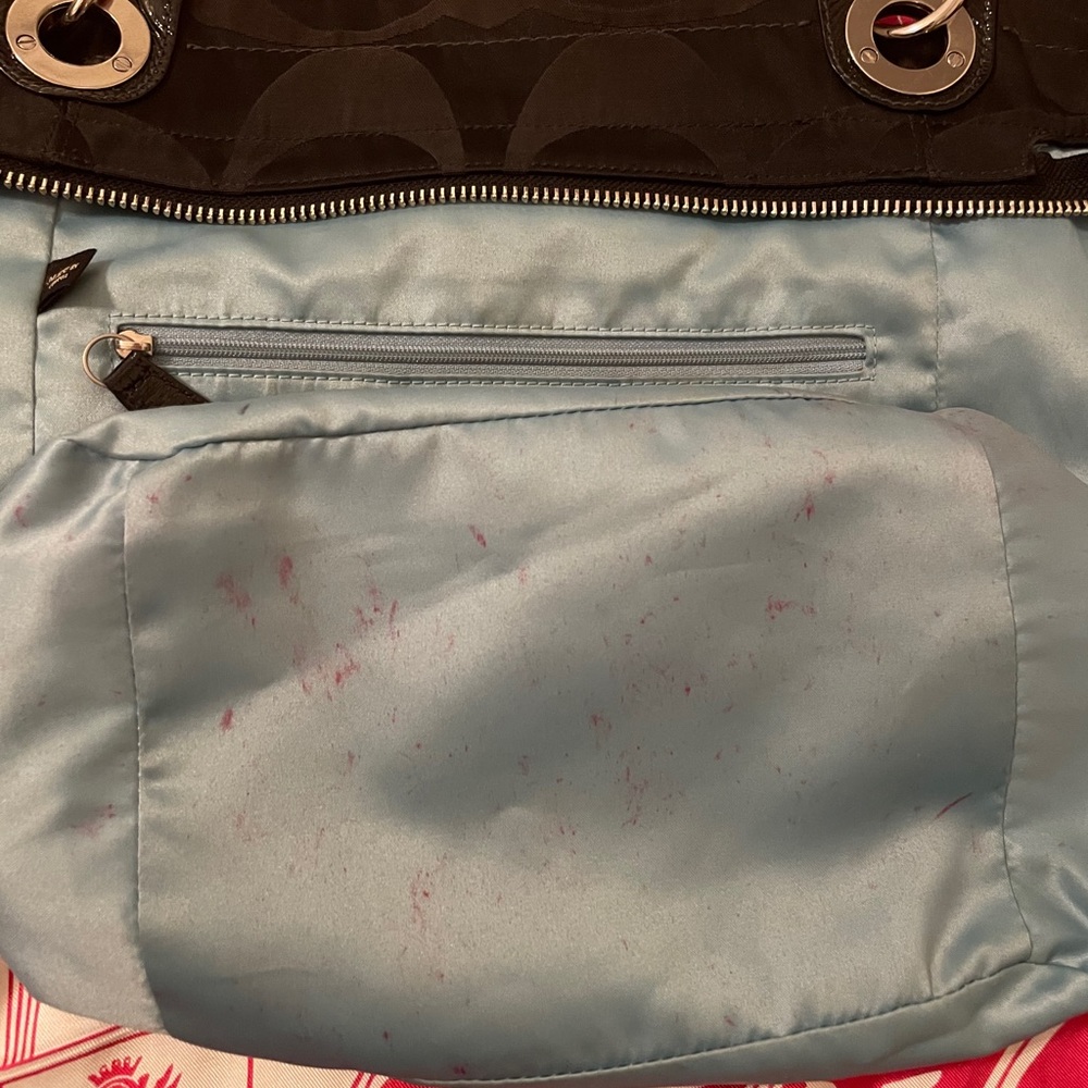 COACH satin shoulder bag - Picture 4 of 5